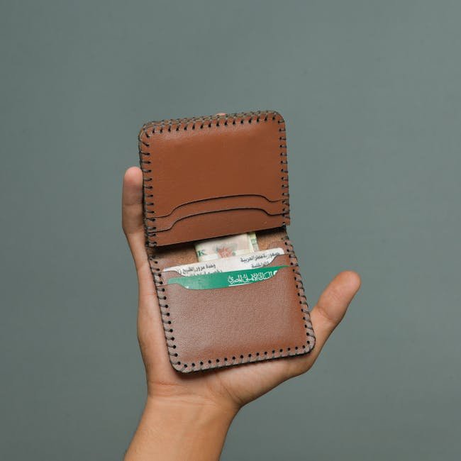 Men Leather Wallet Set